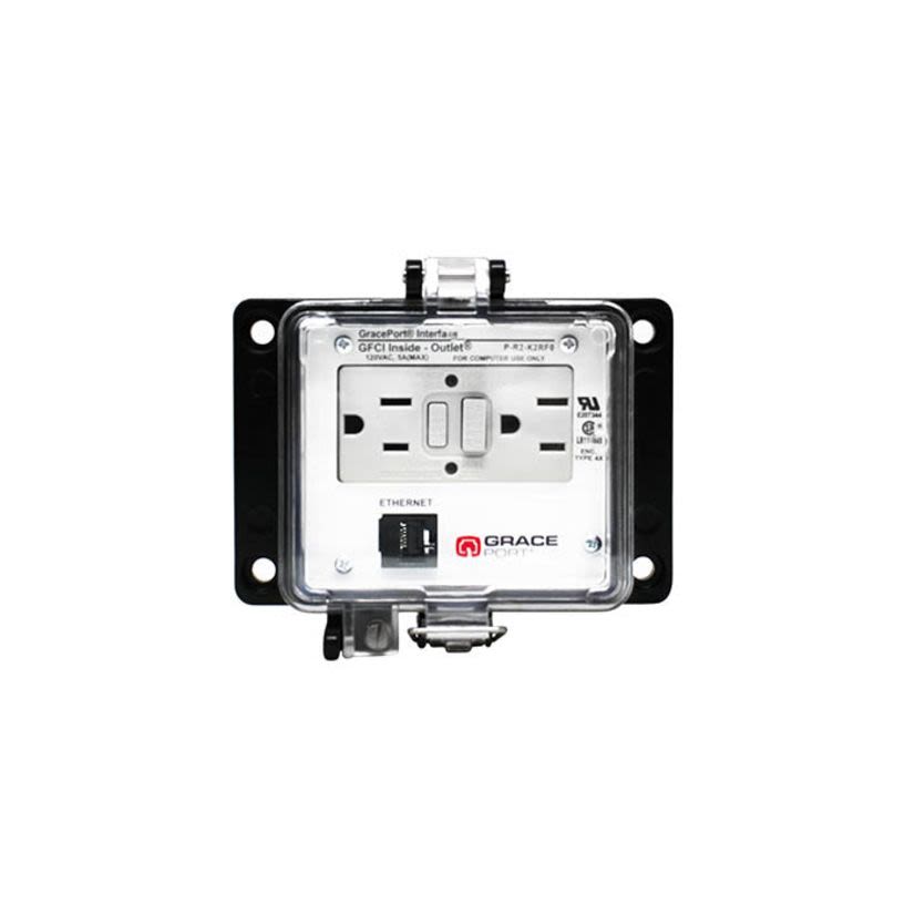 Grace Technologies P-R2-K2RF0 Ethernet Panel Interface Connector With Category 5e RJ45